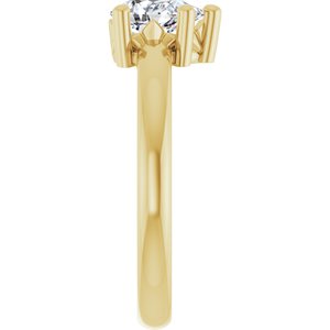 10K Yellow Gold 7x5 mm Pear Ring Mounting – image 7
