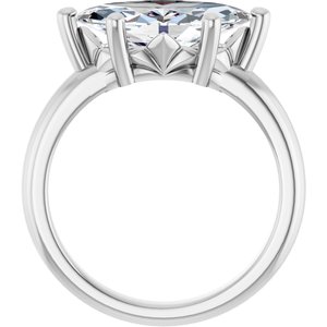 Continuum Sterling Silver 14x7 mm Marquise Ring Mounting – image 3