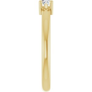 10K Yellow Gold 4x3 mm Oval Ring Mounting – image 7