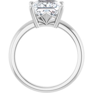 Platinum 8x8 mm Square Ring Mounting – image 3