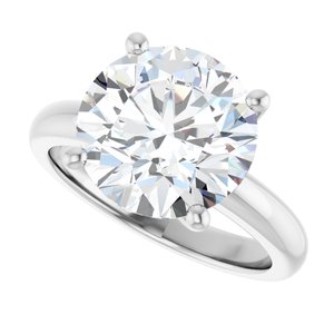 10K X1 White Gold 11 mm Round Ring Mounting – image 8