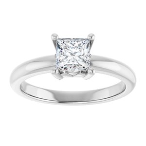 Platinum 5x5 mm Square Ring Mounting – image 5