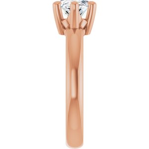 14K Rose Gold 13x6.5 mm Marquise Ring Mounting – image 7