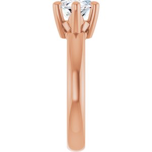 10K Rose Gold 15x7 mm Marquise Ring Mounting – image 7