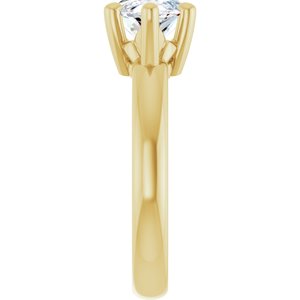 18K Yellow Gold 15x7 mm Marquise Ring Mounting – image 7