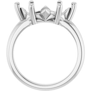 10K X1 White Gold 15x7 mm Marquise Ring Mounting – image 4