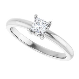Platinum 3.5x3.5 mm Square Ring Mounting – image 8