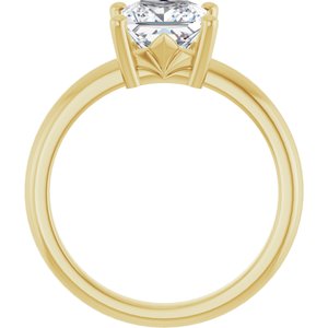 10K Yellow Gold 6.5x6.5 mm Square Ring Mounting – image 3