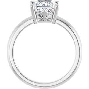 Continuum Sterling Silver 6.5x6.5 mm Square Ring Mounting – image 3