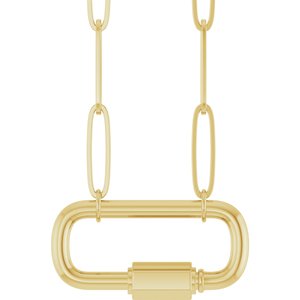 Carabiner Charm Necklace