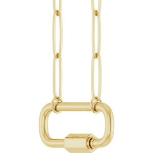 Carabiner Charm Necklace