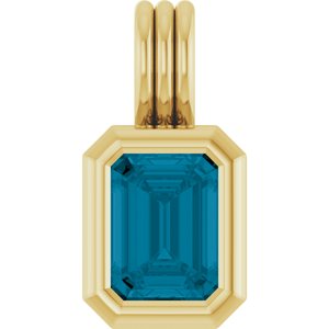 Back-Set Solitaire Necklace or Pendant