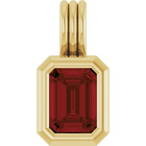 Back-Set Solitaire Necklace or Pendant