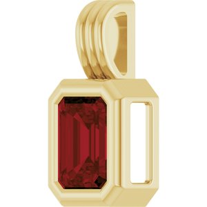 Back-Set Solitaire Necklace or Pendant