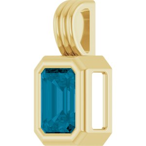 Back-Set Solitaire Necklace or Pendant