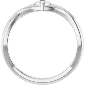 Platinum 1/6 CT Lab-Grown Diamond Solitaire Ring