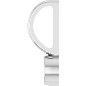 Sterling Silver 3 mm Round Cabochon Charm/Pendant Mounting – image 6