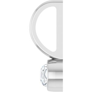 Sterling Silver 3 mm Round Cabochon Charm/Pendant Mounting – image 5