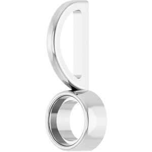 Sterling Silver 4 mm Round Cabochon Charm/Pendant Mounting – image 4