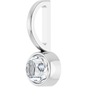 Sterling Silver 4 mm Round Cabochon Charm/Pendant Mounting – image 3
