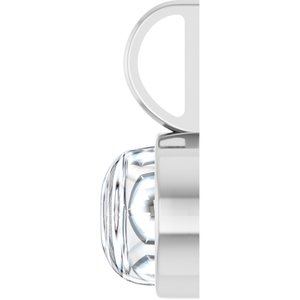 Platinum 8 mm Round Cabochon Charm/Pendant Mounting – image 5