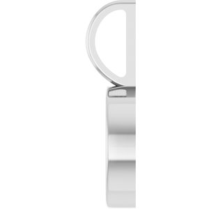 Platinum 9 mm Round Cabochon Charm/Pendant Mounting – image 6