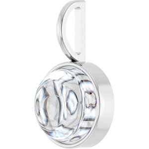 14K White Gold 9 mm Round Cabochon Charm/Pendant Mounting – image 3