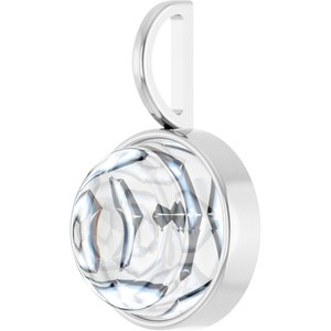 14K White Gold 10 mm Round Cabochon Charm/Pendant Mounting – image 3