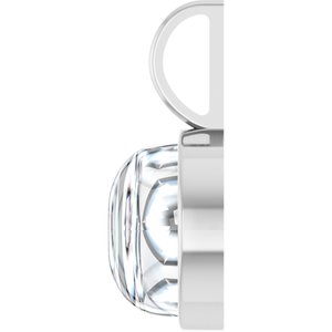 14K White Gold 10 mm Round Cabochon Charm/Pendant Mounting – image 5