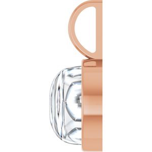 14K Rose Gold 10 mm Round Cabochon Charm/Pendant Mounting – image 5