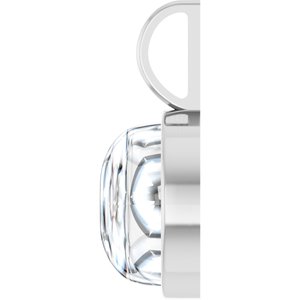 Platinum 11 mm Round Cabochon Charm/Pendant Mounting – image 5