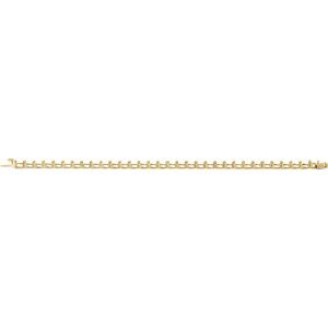 14K Yellow Gold 4.7x3.3 mm Pear Line 7" Bracelet Mounting – image 3