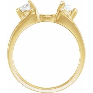 14K Yellow 1/5 CTW Lab-Grown Diamond  Wrap-Style Enhancer
