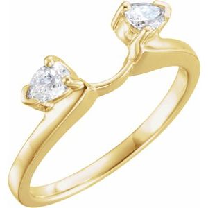 14K Yellow 1/5 CTW Lab-Grown Diamond  Wrap-Style Enhancer