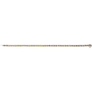 14K White Gold Natural Citrine Line 7" Bracelet – image 4