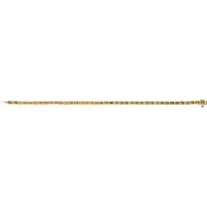 14K Yellow Gold Natural Citrine Line 7" Bracelet – image 4