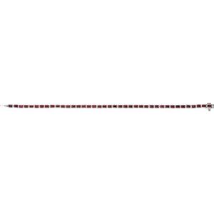 Sterling Silver Natural Mozambique Garnet Line 7" Bracelet – image 4