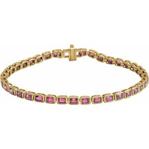 Bezel-Set Line Bracelet