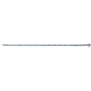 14K White Gold Natural Sky Blue Topaz Line 7" Bracelet – image 4