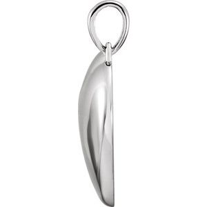 Sterling Silver 1/6 CT Natural Diamond Heart Pendant
