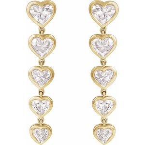 14K Yellow Gold 2 3/4 CTW Lab-Grown Diamond Earrings