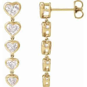 14K Yellow Gold 2 3/4 CTW Lab-Grown Diamond Earrings
