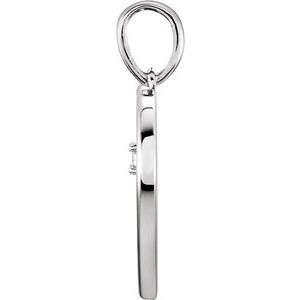 Sterling Silver .03 CTW Natural Diamond Heart Pendant