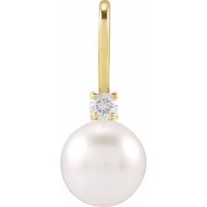 Accented Pearl Charm/Pendant