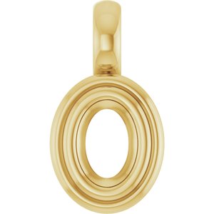 14K Yellow Gold 5x3.5 mm Oval Charm/Pendant Mounting – image 2