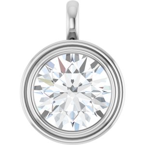 Continuum Sterling Silver 16 mm Round Charm/Pendant Mounting