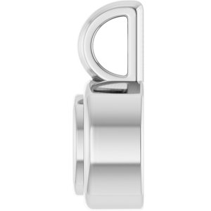 10K X1 White Gold 4x4 mm Cushion Charm/Pendant Mounting – image 6