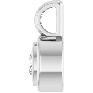 Continuum Sterling Silver 4x4 mm Cushion Charm/Pendant Mounting – image 5