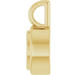 18K Yellow Gold 5x3.5 mm Oval Charm/Pendant Mounting – image 6