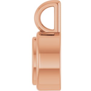 10K Rose Gold 5x3.5 mm Oval Charm/Pendant Mounting – image 6